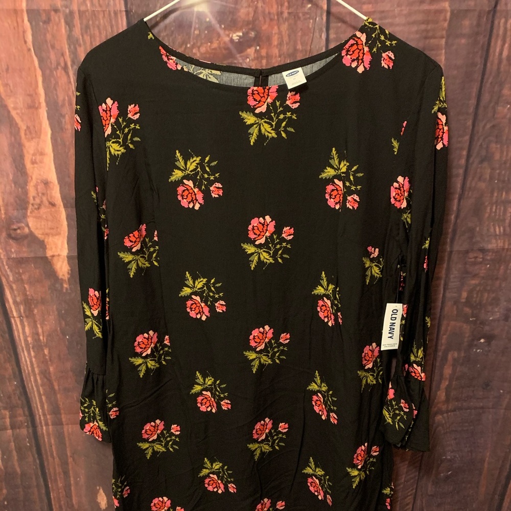 NWT Old Navy floral tunic blouse